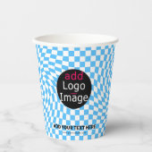 Gobelets En Papier Vérificateur professionnel personnalisé moderne bl (Recto)