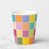 Gobelets En Papier Vérificateurs de printemps (Verso)