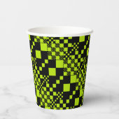 Gobelets En Papier Vérifié, Chèques - Vert citron (Verso)