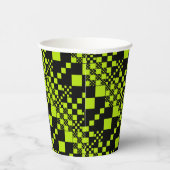 Gobelets En Papier Vérifié, Chèques - Vert citron (Droite)