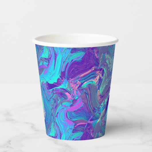 Gobelets En Papier verre d'art à aile de fée : (Recto)