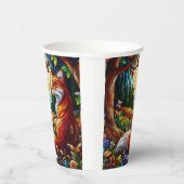 Gobelets En Papier Verre tendu Look Renard rouge (Droite)