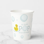 Gobelets En Papier Vers Pop Rubber Duck Bubbles Baby shower (Gauche)