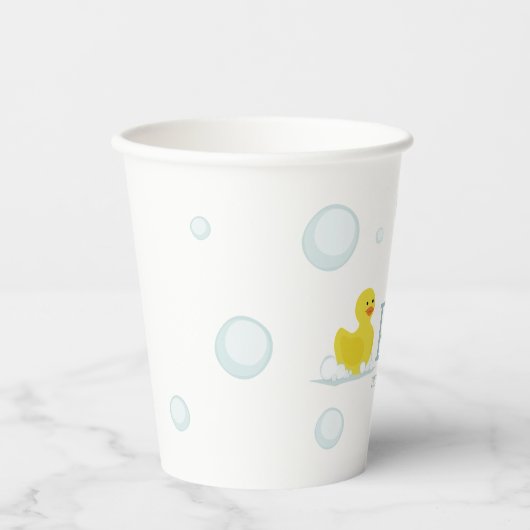 Gobelets En Papier Vers Pop Rubber Duck Bubbles Baby shower (Recto)