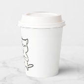 Gobelets En Papier Versez-moi juste le café et personne n'est blessé (Gauche)