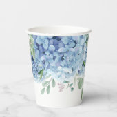 Gobelets En Papier Vert Bleu hydrangée C'est un Baby shower garçon (Verso)