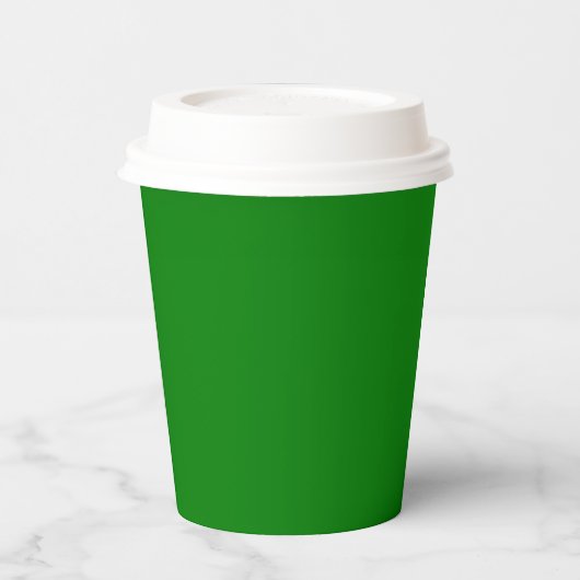 Gobelets En Papier Vert clair solide (Gauche)
