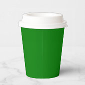 Gobelets En Papier Vert clair solide (Droite)