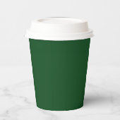 Gobelets En Papier vert de Noël profond foncé saturé (Gauche)