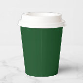 Gobelets En Papier vert de Noël profond foncé saturé (Droite)