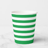 Gobelets En Papier Vert et blanc rayé "Cette boisson appartient à" (Verso)