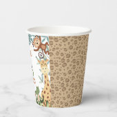 Gobelets En Papier Vert moderne Brown né deux être sauvage 2e anniver (Verso)