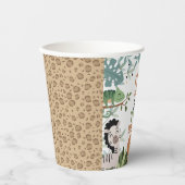 Gobelets En Papier Vert moderne Brown né deux être sauvage 2e anniver (Recto)