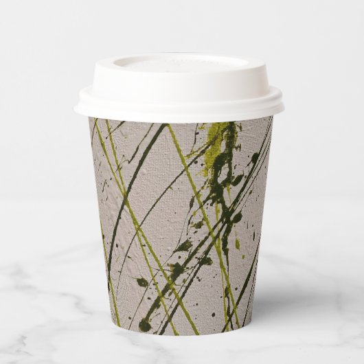 GOBELETS EN PAPIER VERT PLAIGNÉ (Gauche)