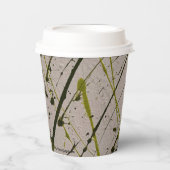 GOBELETS EN PAPIER VERT PLAIGNÉ (Recto)