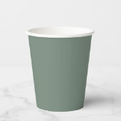 Gobelets En Papier Vert sage (Recto)