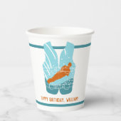 Gobelets En Papier Veste de ski nautique Graphique Personnalisé (Recto)