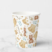 Gobelets En Papier Vêtements de bébé Boho Brown Baby shower tasses en (Droite)