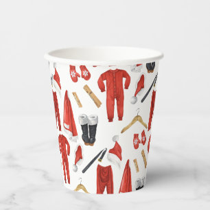 Gobelets En Papier Vêtements de Père Noël Fantaisistes Cadeau de Noël