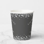 Gobelets En Papier Veterinarian Graduation Grey Silver (Gauche)