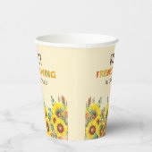 Gobelets En Papier Vibe d'automne colorée Thanksgiving Diner Party (Droite)