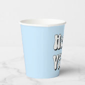 Gobelets En Papier Vibes Blue Happy (Droite)