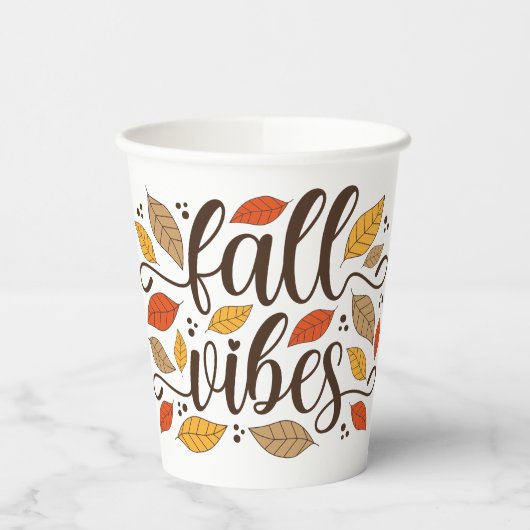 Gobelets En Papier Vibes d'automne (Gauche)