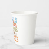 Gobelets En Papier Vibes d'automne amusantes (Gauche)