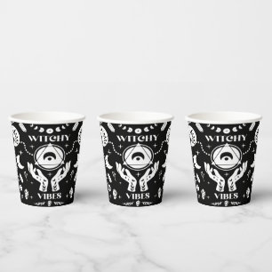 Gobelets En Papier Vibes de cuisine Tasses de papier d'Halloween