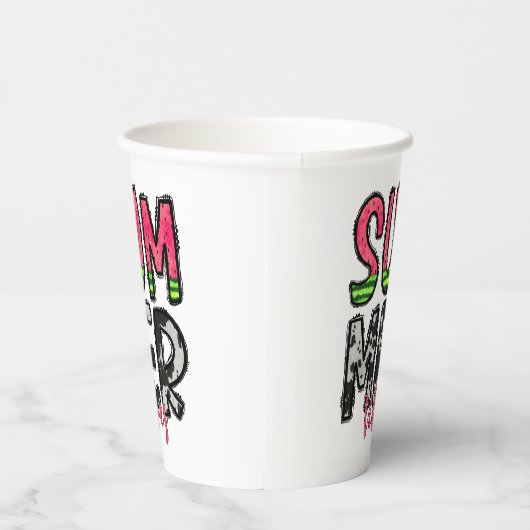 Gobelets En Papier Vibes d'été tasse de papier (Droite)