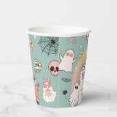 Gobelets En Papier Vibes éffrayantes Retro Amusement Halloween (Droite)