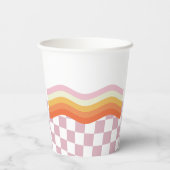 Gobelets En Papier Vibes éffrayantes Retro Halloween Fantôme Annivers (Verso)