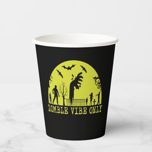 Gobelets En Papier Vibes Zombie uniquement (Recto)