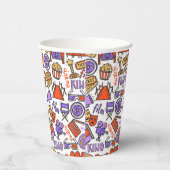 Gobelets En Papier Vibrant Colorful Movie Nights Parties (Droite)