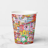 Gobelets En Papier Vibrant façade italienne (Verso)