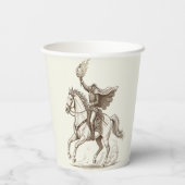 Gobelets En Papier Victorian Headless Horseman For Halloween Party (Verso)