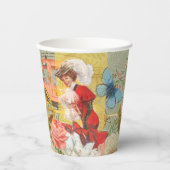 Gobelets En Papier Victorian Lady Woman Fun Carriage (Recto)