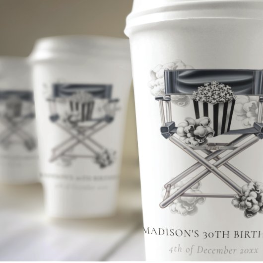 Gobelets En Papier Vidéo Nuit Adulte Anniversaire Personnalisé