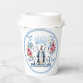 Gobelets En Papier Vierge Marie Catholique Mère Marie Florale  (Recto)