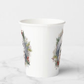 Gobelets En Papier Vieux anglais Sheepdog Christmas Wreath Festive Pu (Droite)