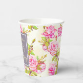 Gobelets En Papier Vieux Rose 90e anniversaire de la coupe de papier  (Gauche)