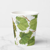 Gobelets En Papier Vignoble de raisins Ile grecque méditerranéenne (Recto)