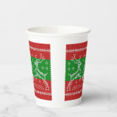 Gobelets En Papier Vilain chandail cloches Xmas rennes crochet (Gauche)