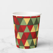 Gobelets En Papier Vilain pull de Noël triangles triangles tasses en  (Verso)