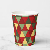 Gobelets En Papier Vilain pull de Noël triangles triangles tasses en  (Gauche)