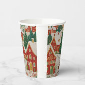 Gobelets En Papier Village de Noël (Gauche)