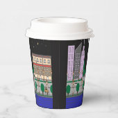 Gobelets En Papier Ville nocturne (Droite)