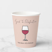 Gobelets En Papier Vin de la perfection 40e anniversaire (Recto)