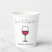 Gobelets En Papier Vin de la perfection 60e anniversaire (Recto)