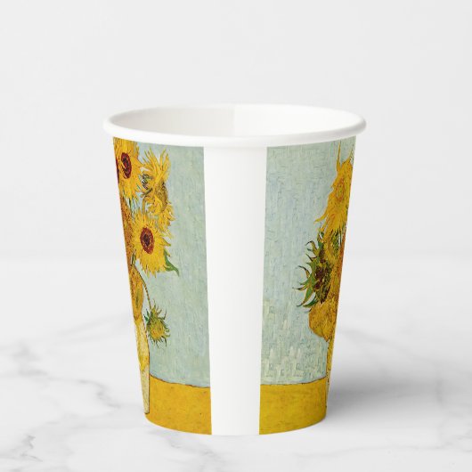 Gobelets En Papier Vincent Van Gogh 12 Tournesols Impressionniste (Gauche)